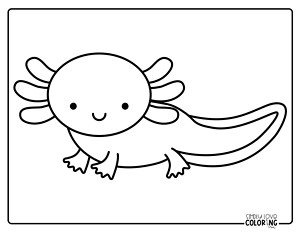 27 Axolotl Coloring Pages (Free PDF Printables) - Simply Love Coloring