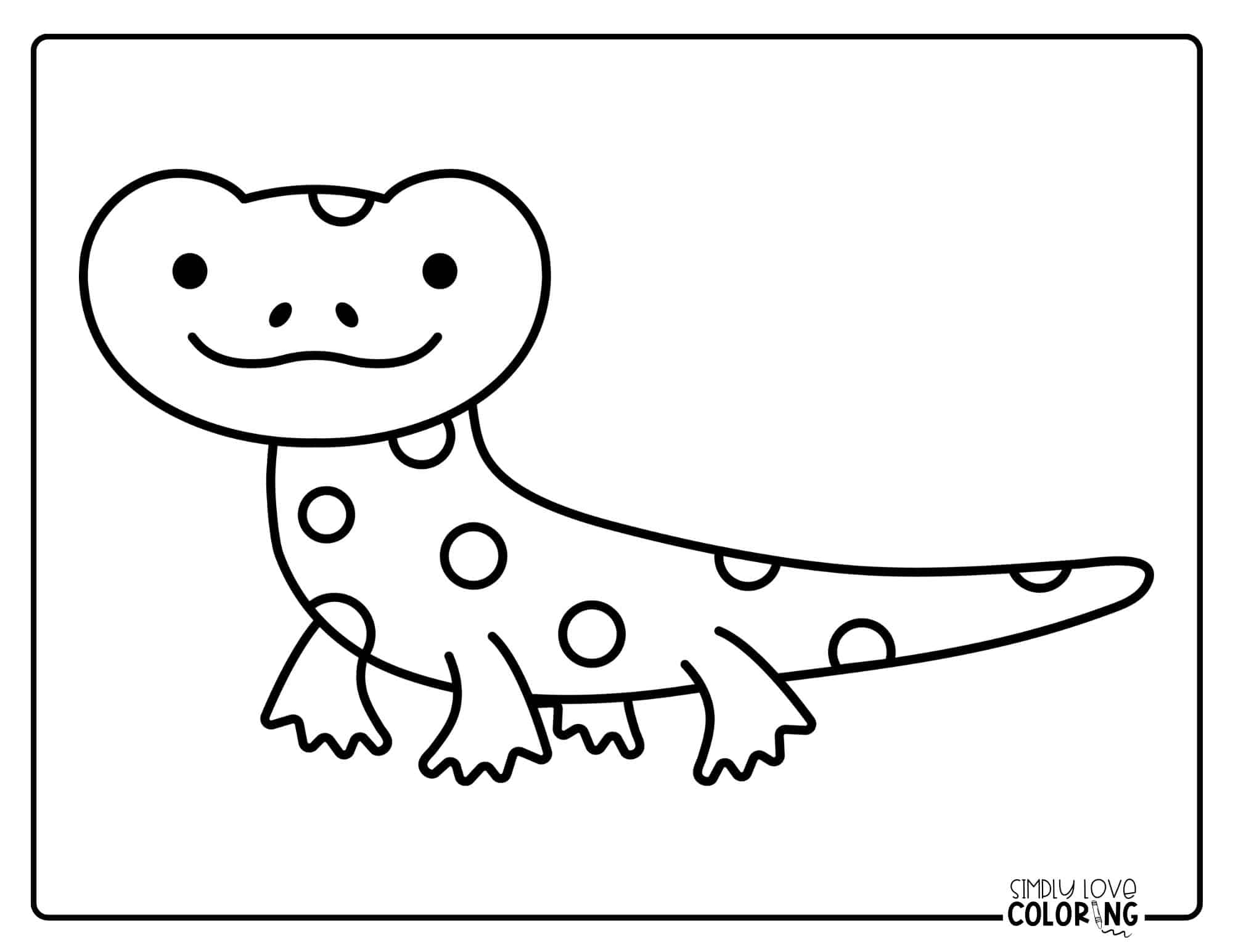 Free Salamander Coloring Pages - Simply Love Coloring