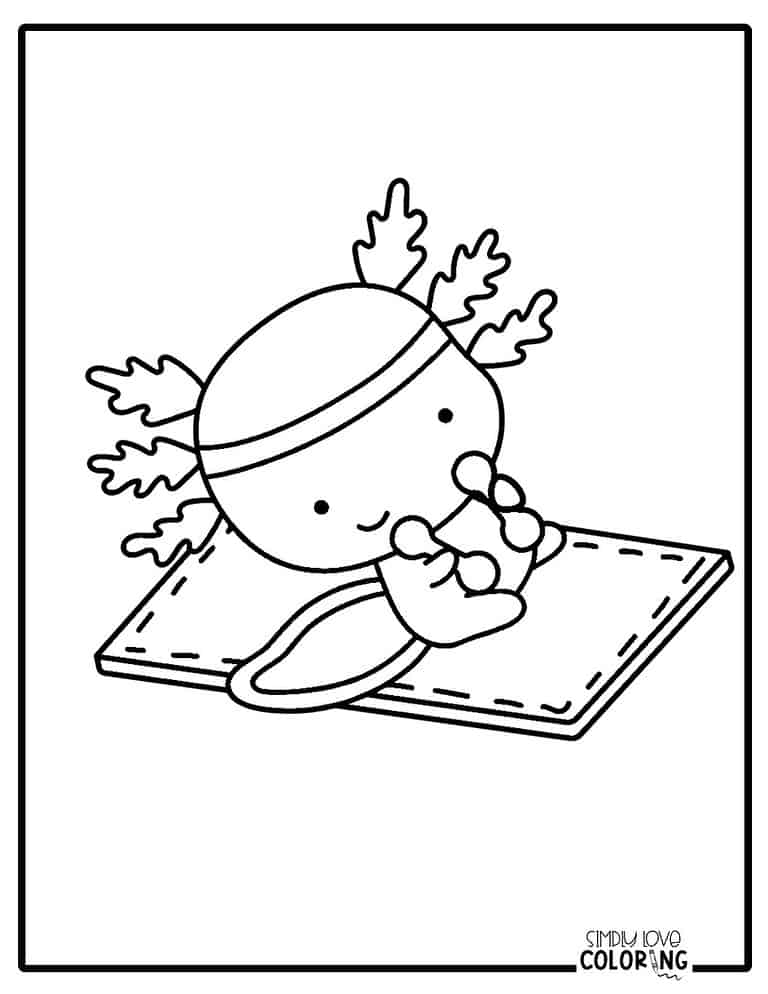 27 Axolotl Coloring Pages (Free PDF Printables) - Simply Love Coloring