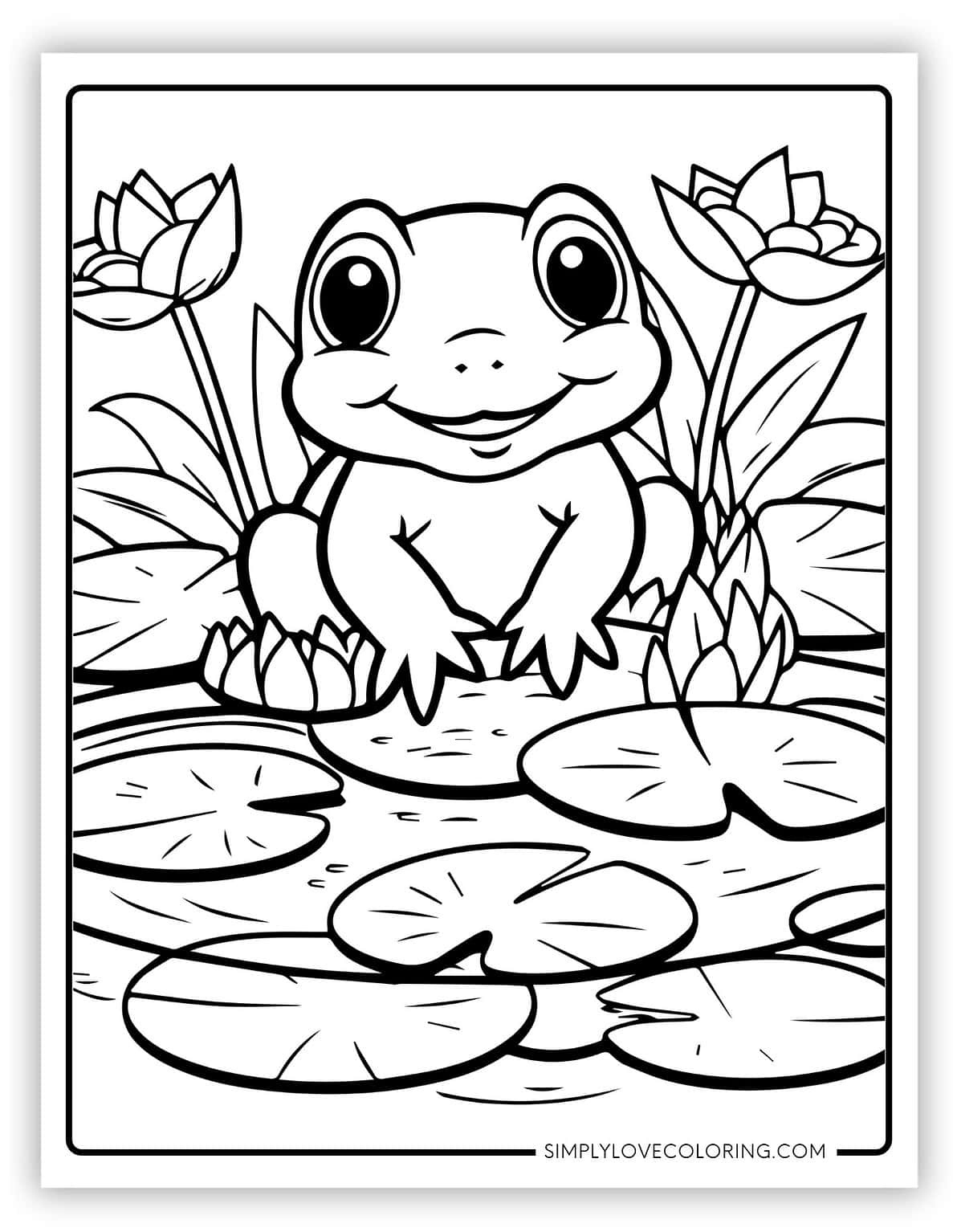 51 Frog Coloring Pages Free PDF Printables Simply Love Coloring