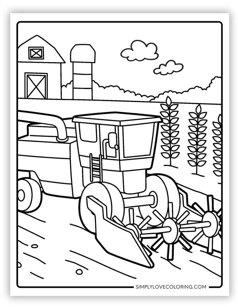 40 Cute Farm Coloring Pages (Free PDF Printables) Simply Love Coloring