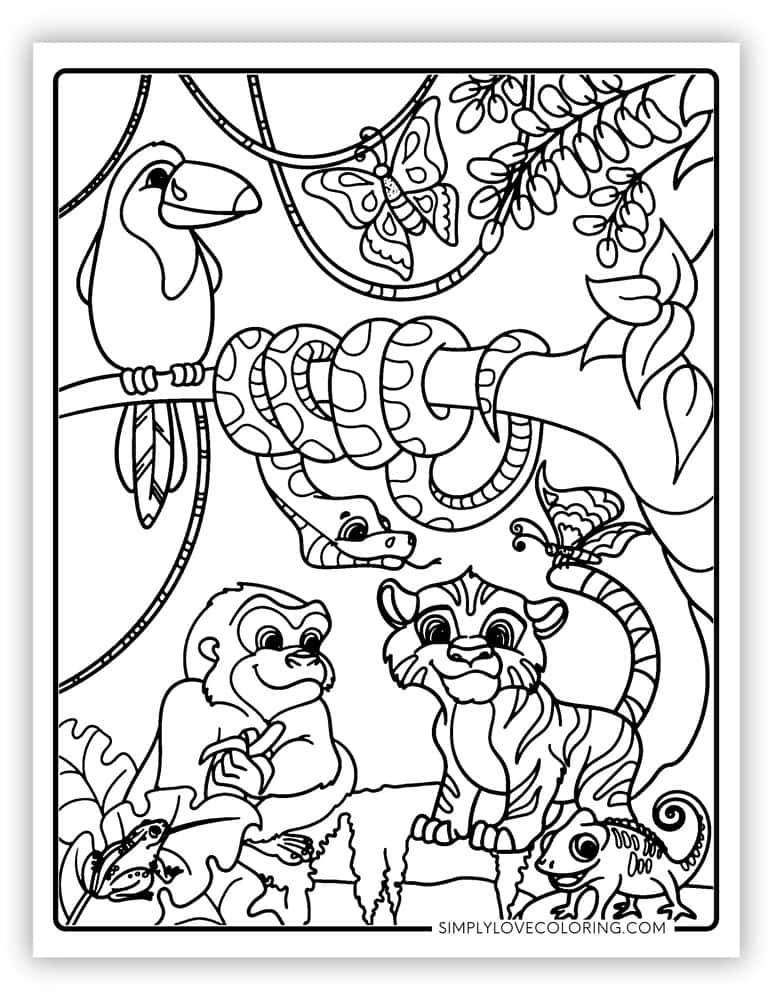 Safari Coloring Pages (Free PDF Printables) - Simply Love Coloring