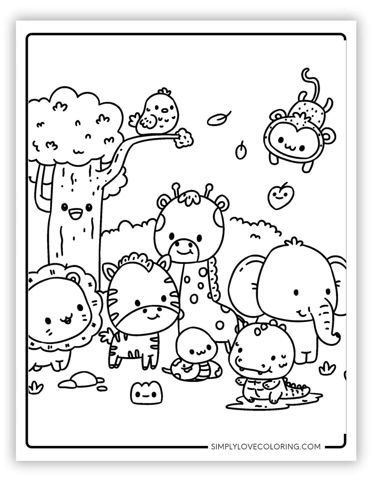 Zoo Coloring Pages (Free PDF Printables) - Simply Love Coloring