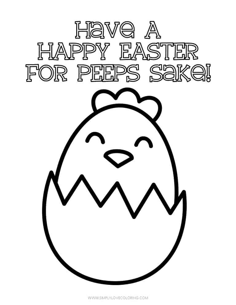 44 Easter Coloring Pages (Free PDF Printables) - Simply Love Coloring