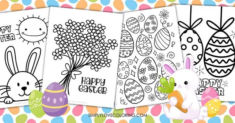 44 Easter Coloring Pages (Free PDF Printables) - Simply Love Coloring