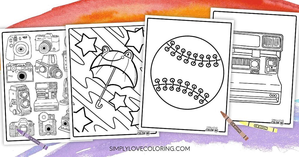 44 Fun Objects Coloring Pages (Free PDF Printables) - Simply Love Coloring
