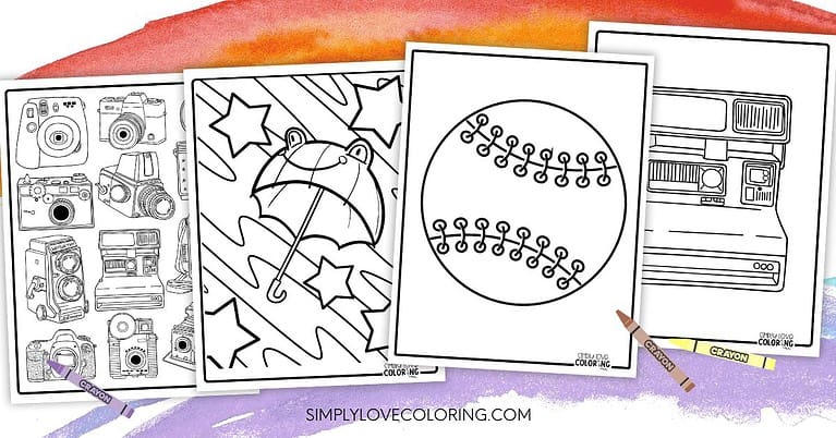 44 Fun Objects Coloring Pages (Free PDF Printables) - Simply Love Coloring