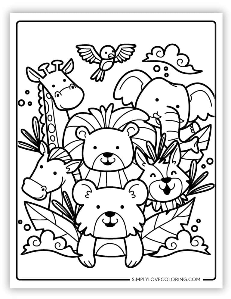 Zoo Coloring Pages (Free PDF Printables) - Simply Love Coloring