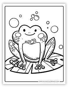 51 Frog Coloring Pages (Free PDF Printables) - Simply Love Coloring
