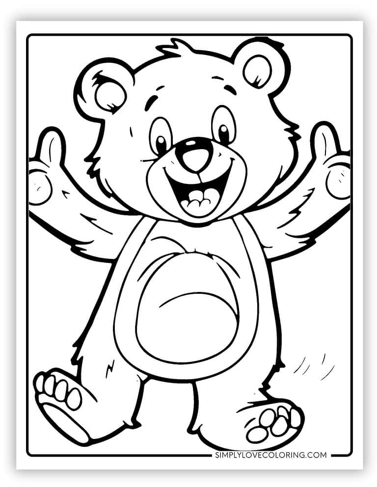 51 Bear Coloring Pages (Free PDF Printables) - Simply Love Coloring