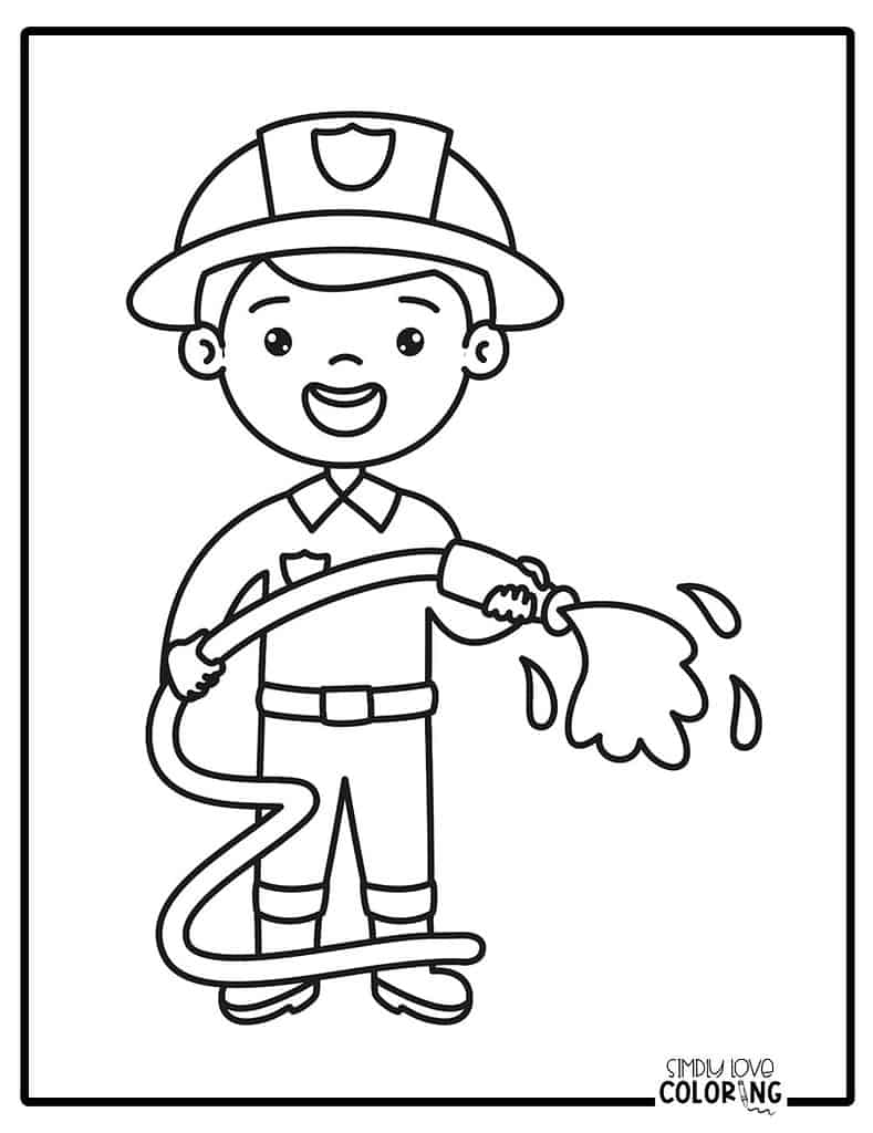 Firemen Coloring Pages Free PDF Printables Simply Love Coloring Firemen Coloring Pages Free PDF Printables Simply Love Coloring