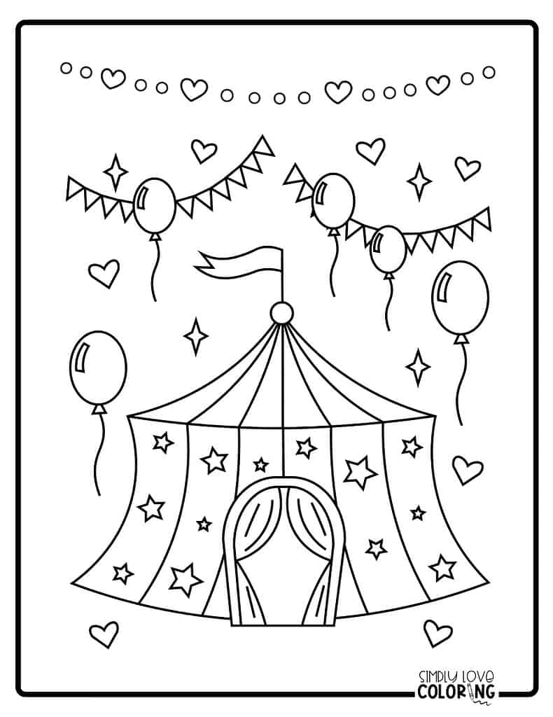 Circus Coloring Pages Free PDF Printables Simply Love Coloring Circus Coloring Pages Free PDF Printables Simply Love Coloring