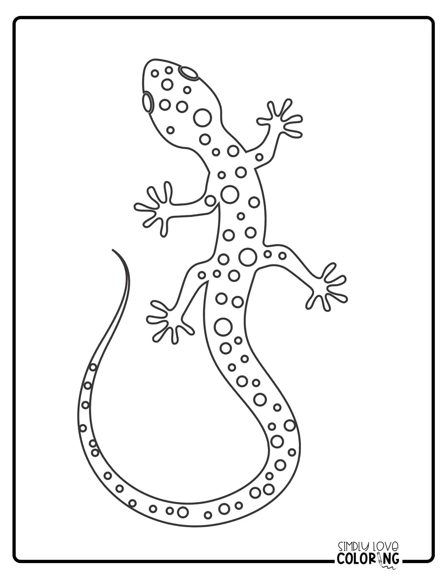 Free Salamander Coloring Pages - Simply Love Coloring