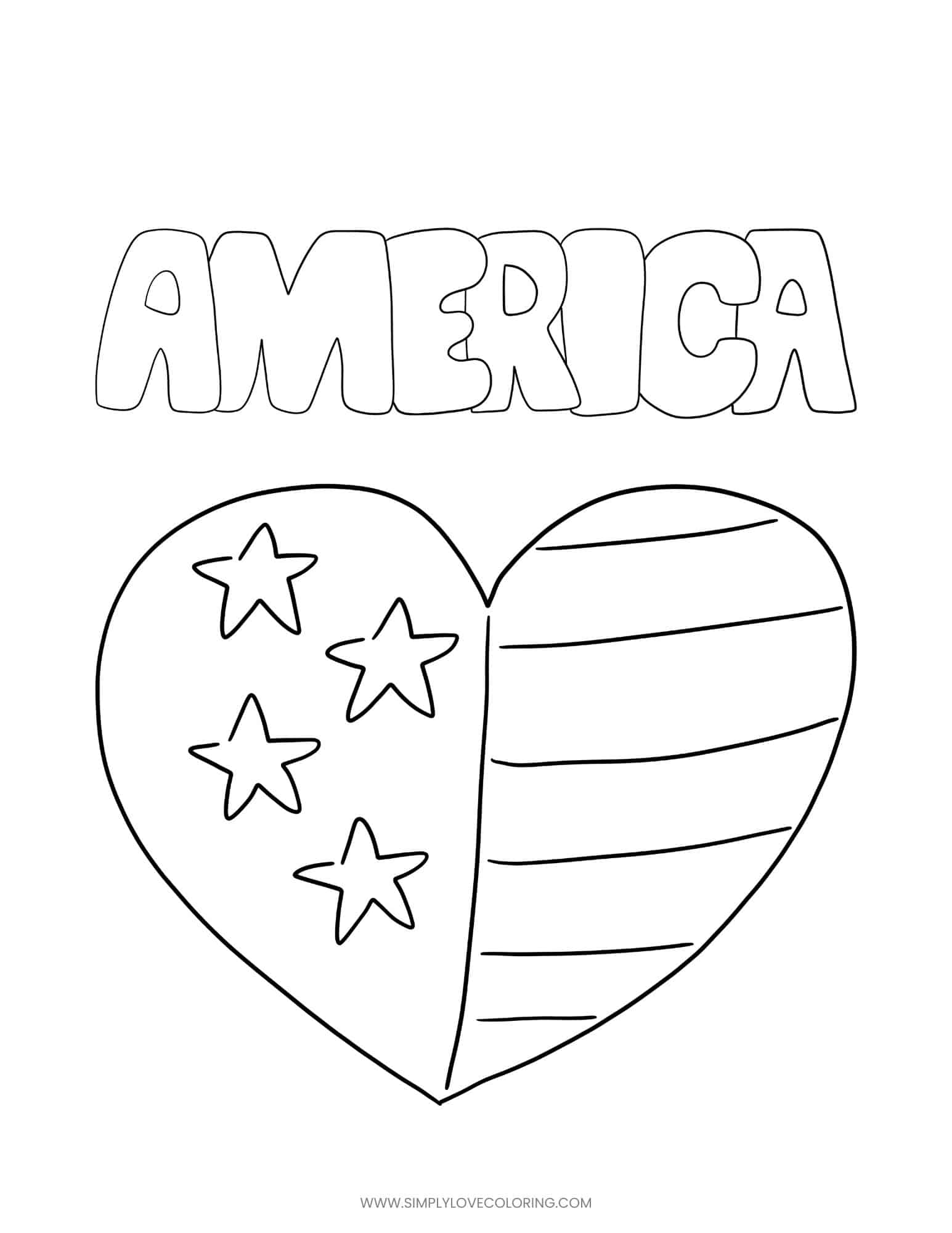 Free Independence Day Coloring Pages - Simply Love Coloring