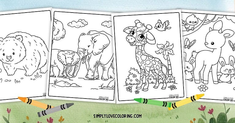 208 Fun Animal Coloring Pages (Free PDF Printables) - Simply Love Coloring