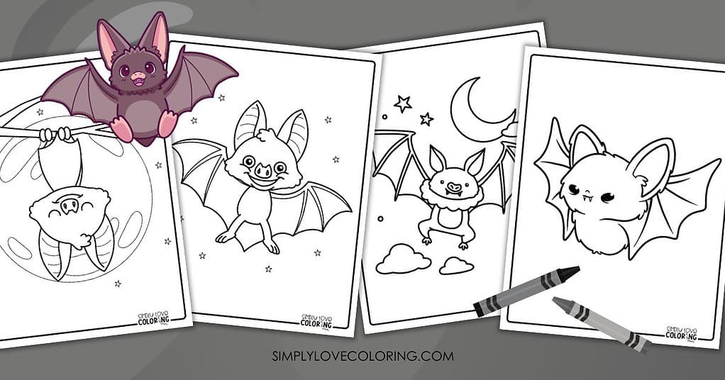 Bat Coloring Pages (Free PDF Printables) - Simply Love Coloring