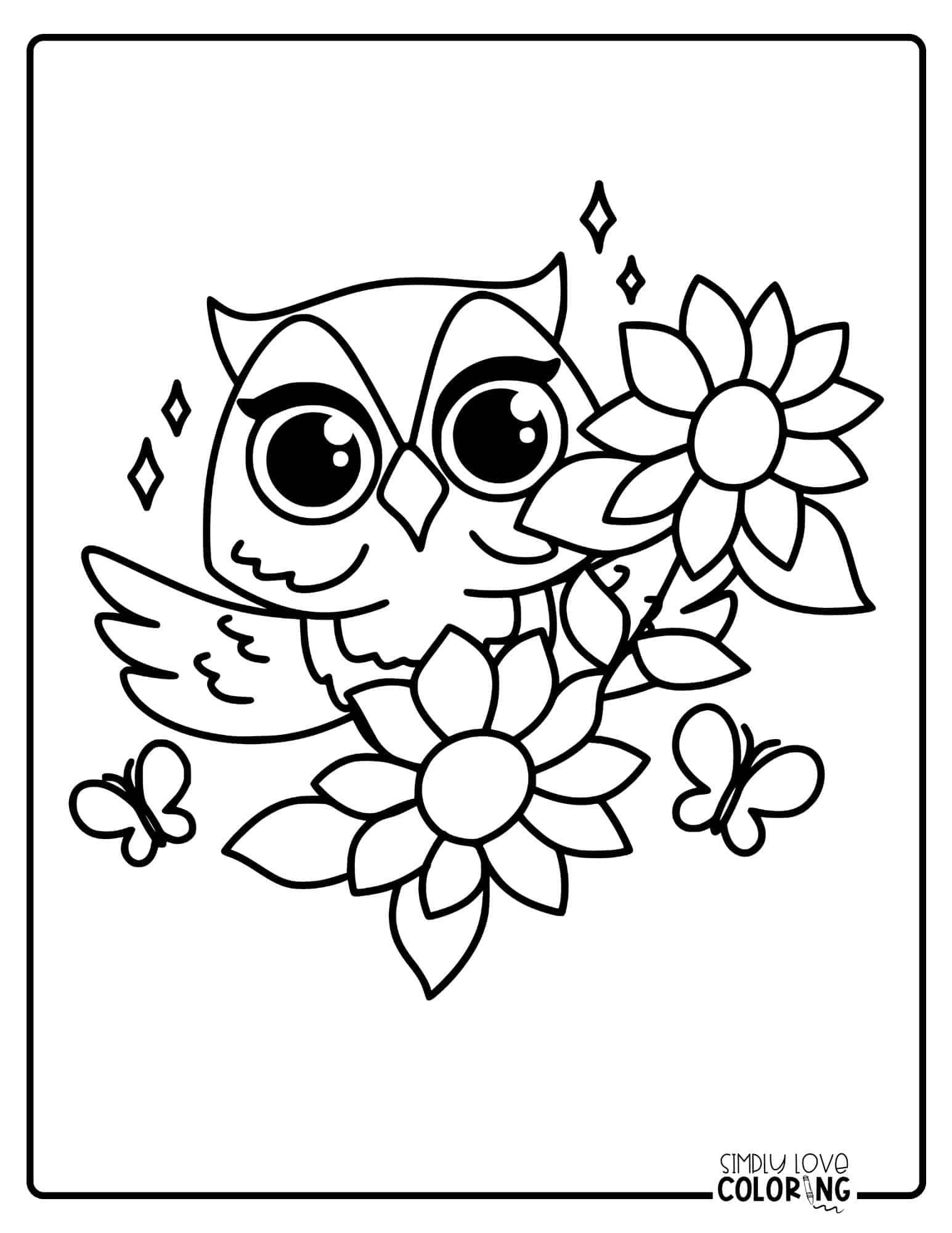 Free Owl Coloring Pages - Simply Love Coloring