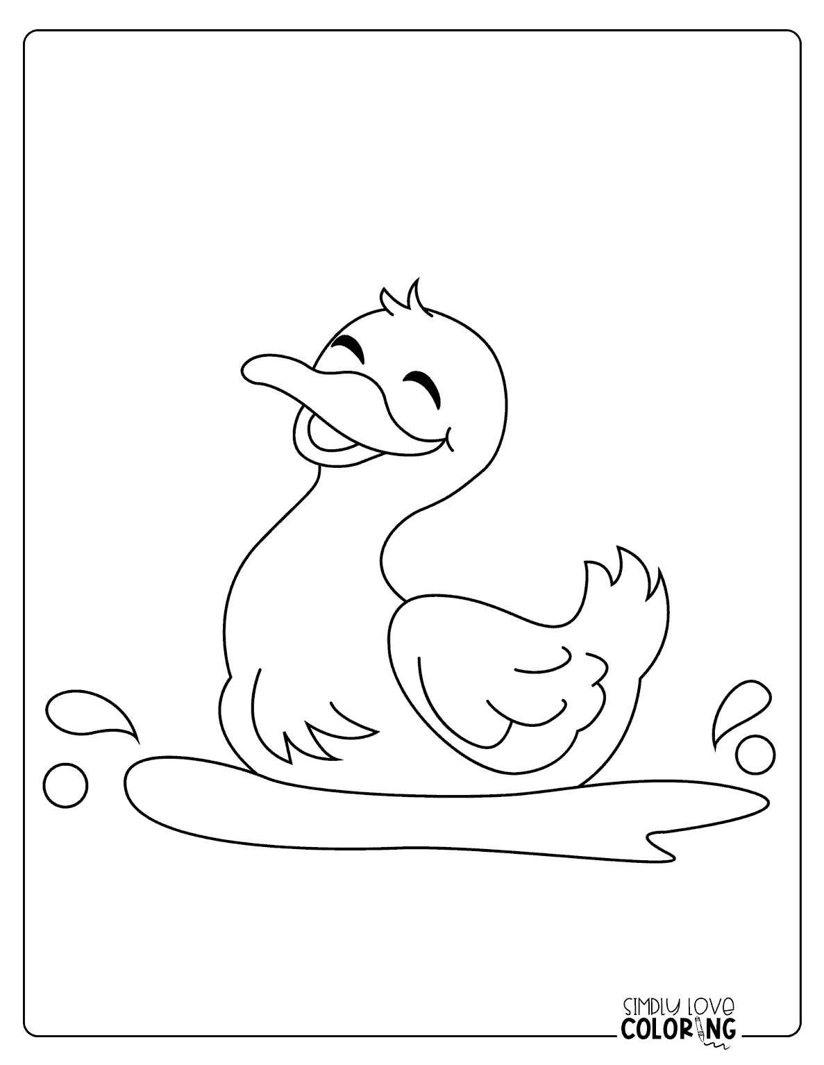 Dog And Duck Coloring Pages