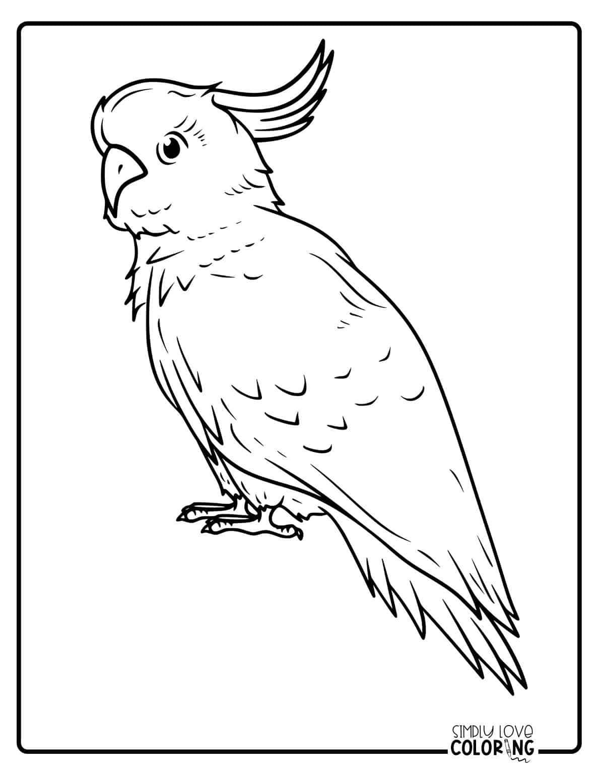 Parrot Coloring Pages (Free PDF Printables) - Simply Love Coloring