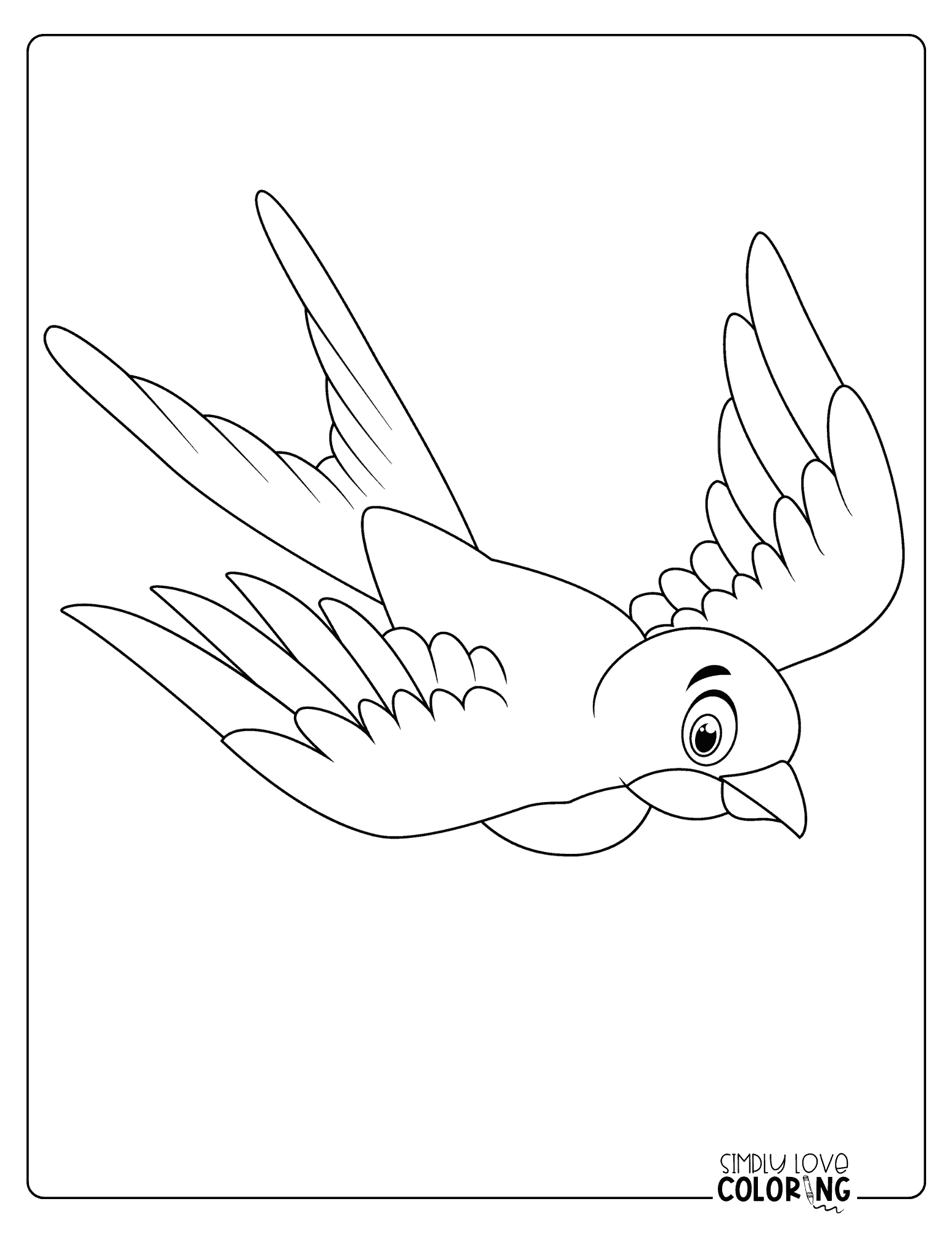 Free Other Bird Coloring Pages (Free PDF Printables) - Simply Love Coloring
