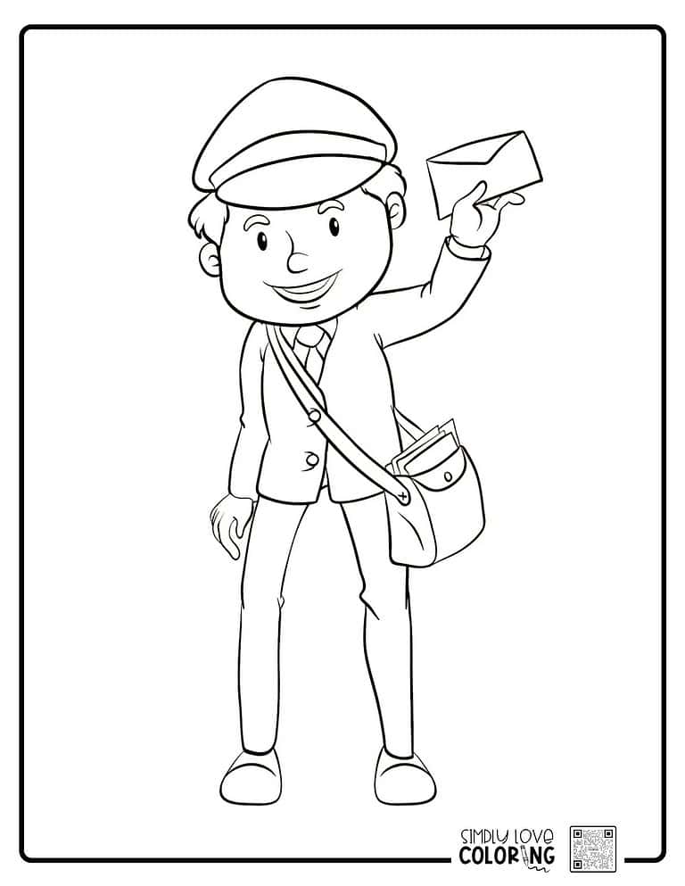 27 Mail Carrier Coloring Pages (Free PDF Printables) Simply Love Coloring