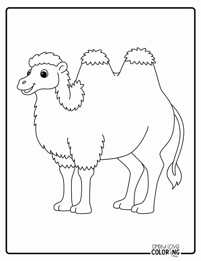 Camel Coloring Pages (Free PDF Printables) - Simply Love Coloring