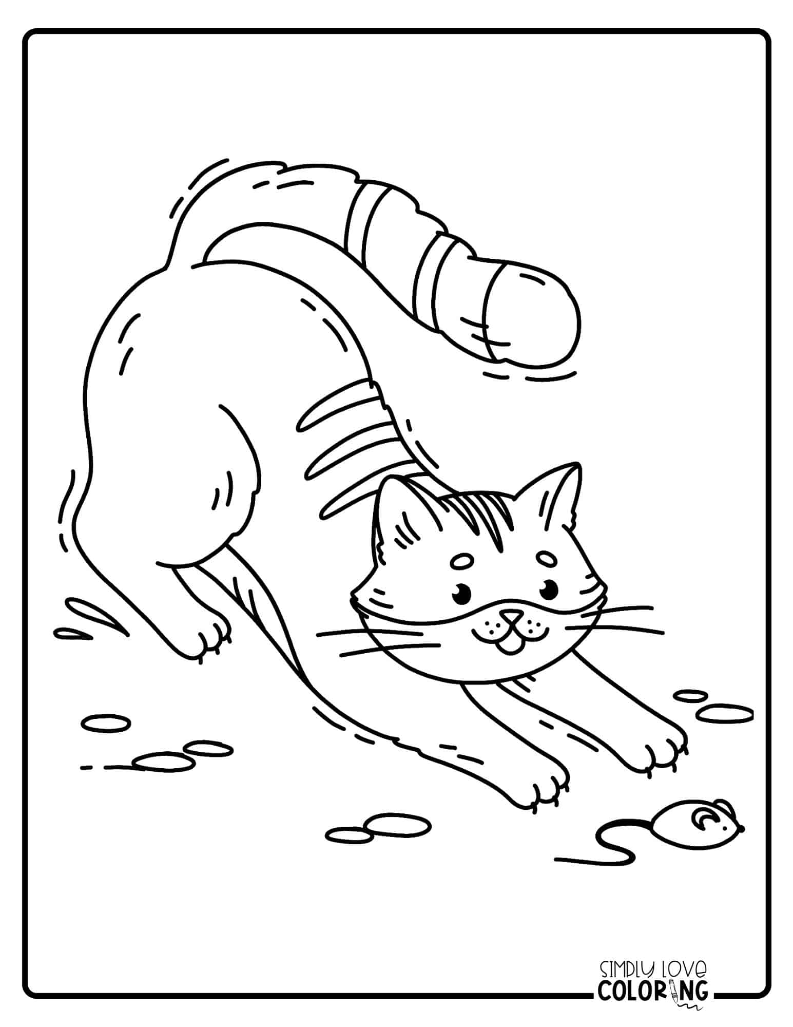 Cat Coloring Pages (Free PDF Printables) - Simply Love Coloring