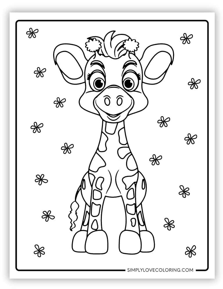 27 Giraffe Coloring Pages (Free PDF Printables) - Simply Love Coloring