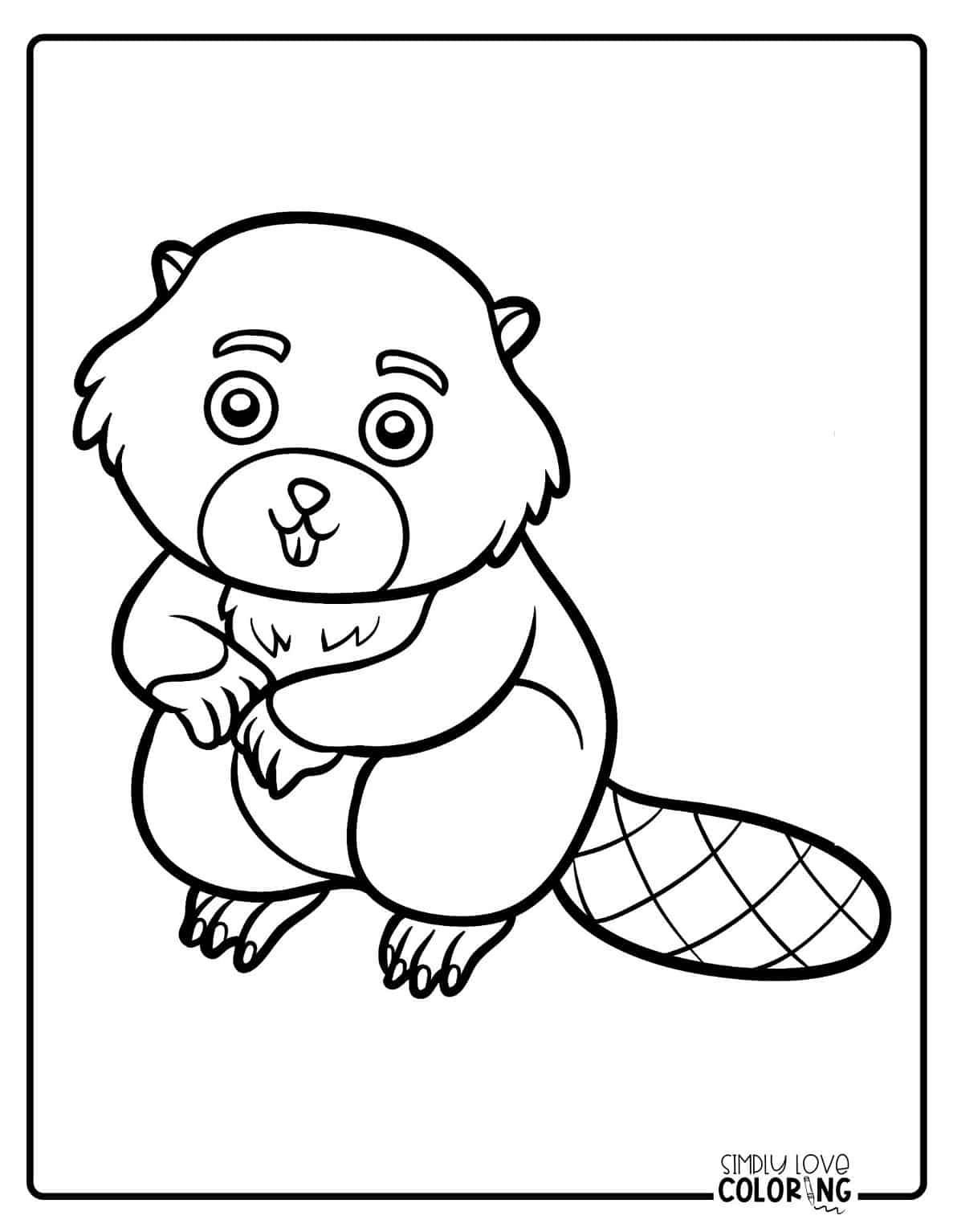 32 Beaver Coloring Pages (Free PDF Printables) - Simply Love Coloring