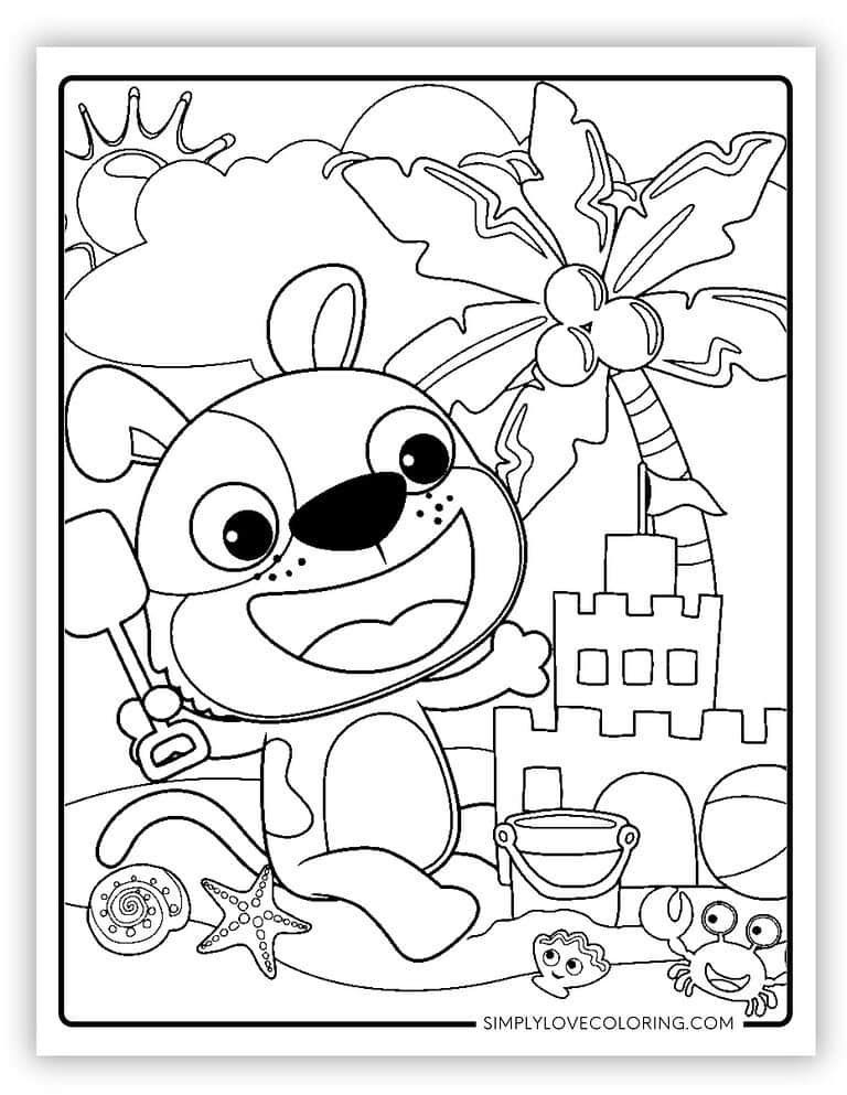 40 Cute Summer Coloring Pages (Free PDF Printables) - Simply Love Coloring