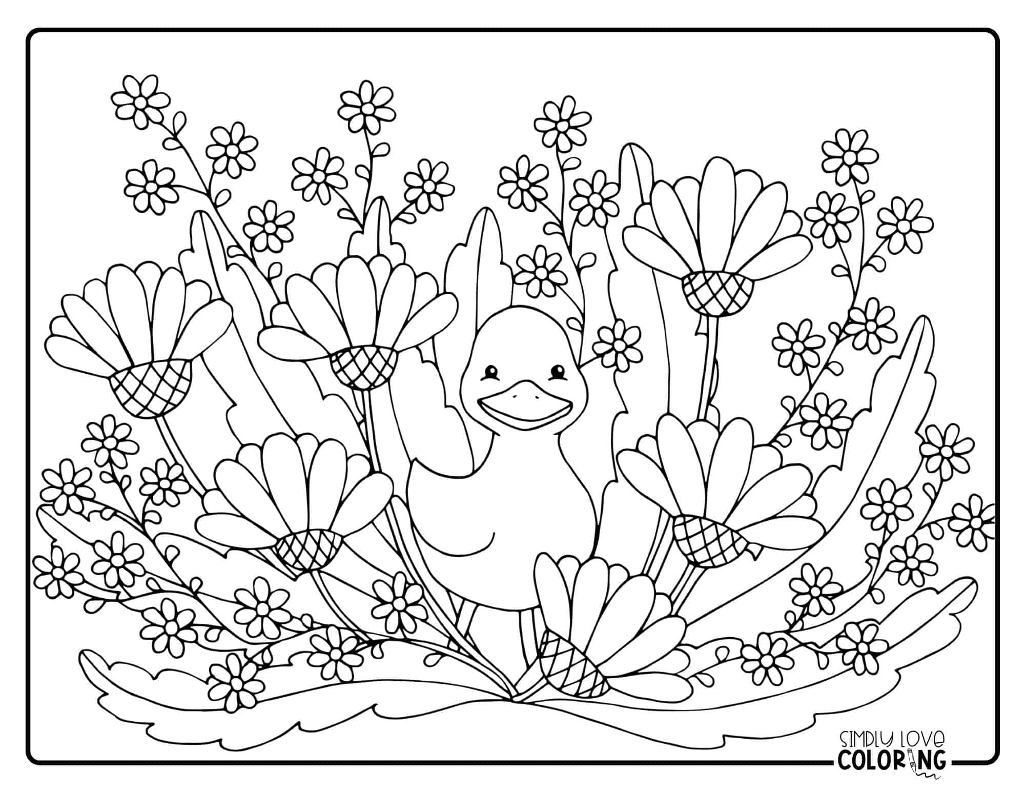 Duck Coloring Pages Free PDF Printables Simply Love Coloring Duck Coloring Pages Free PDF Printables Simply Love Coloring