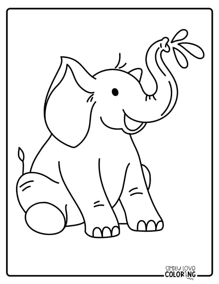 35 Elephant Coloring Pages (Free PDF Printables) - Simply Love Coloring