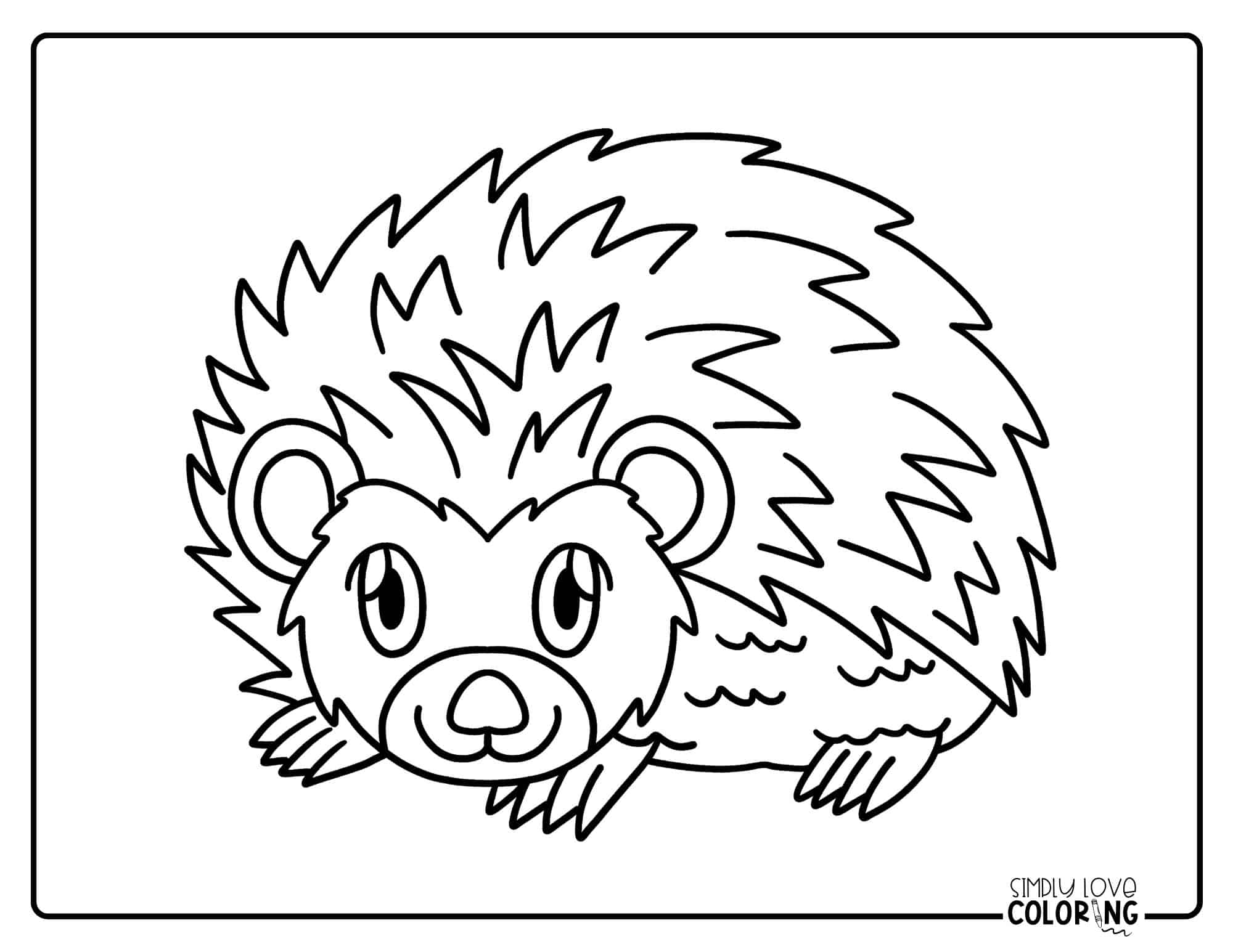 Hedgehog Coloring Pages (Free PDF Printables) - Simply Love Coloring