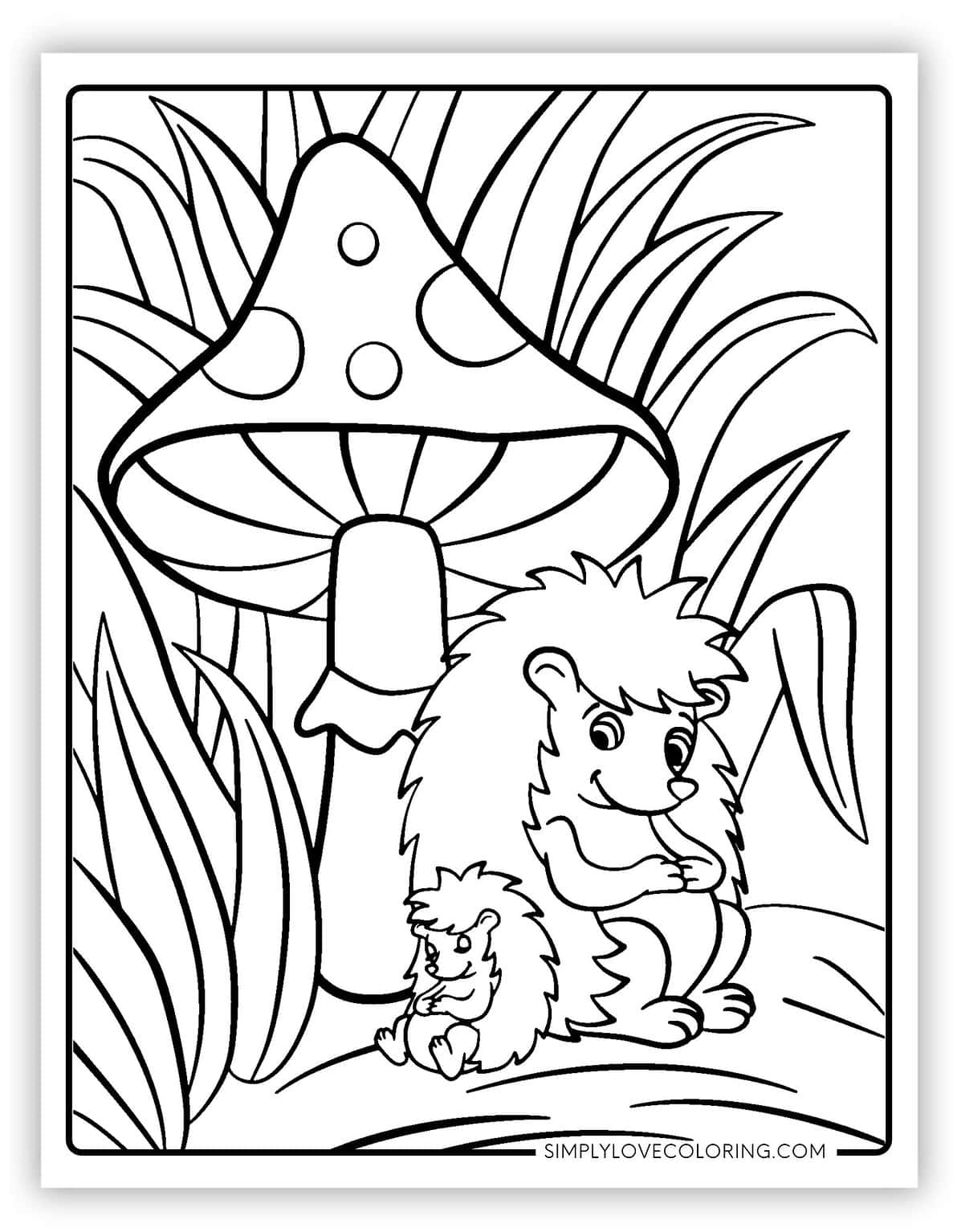 Hedgehog Coloring Pages (16 Free PDF Printables) - Simply Love Coloring
