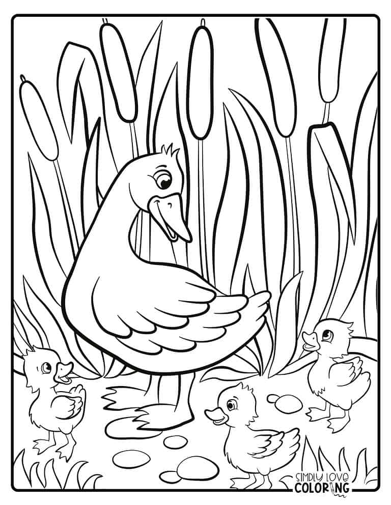 21 Duck Coloring Pages (Free PDF Printables) - Simply Love Coloring