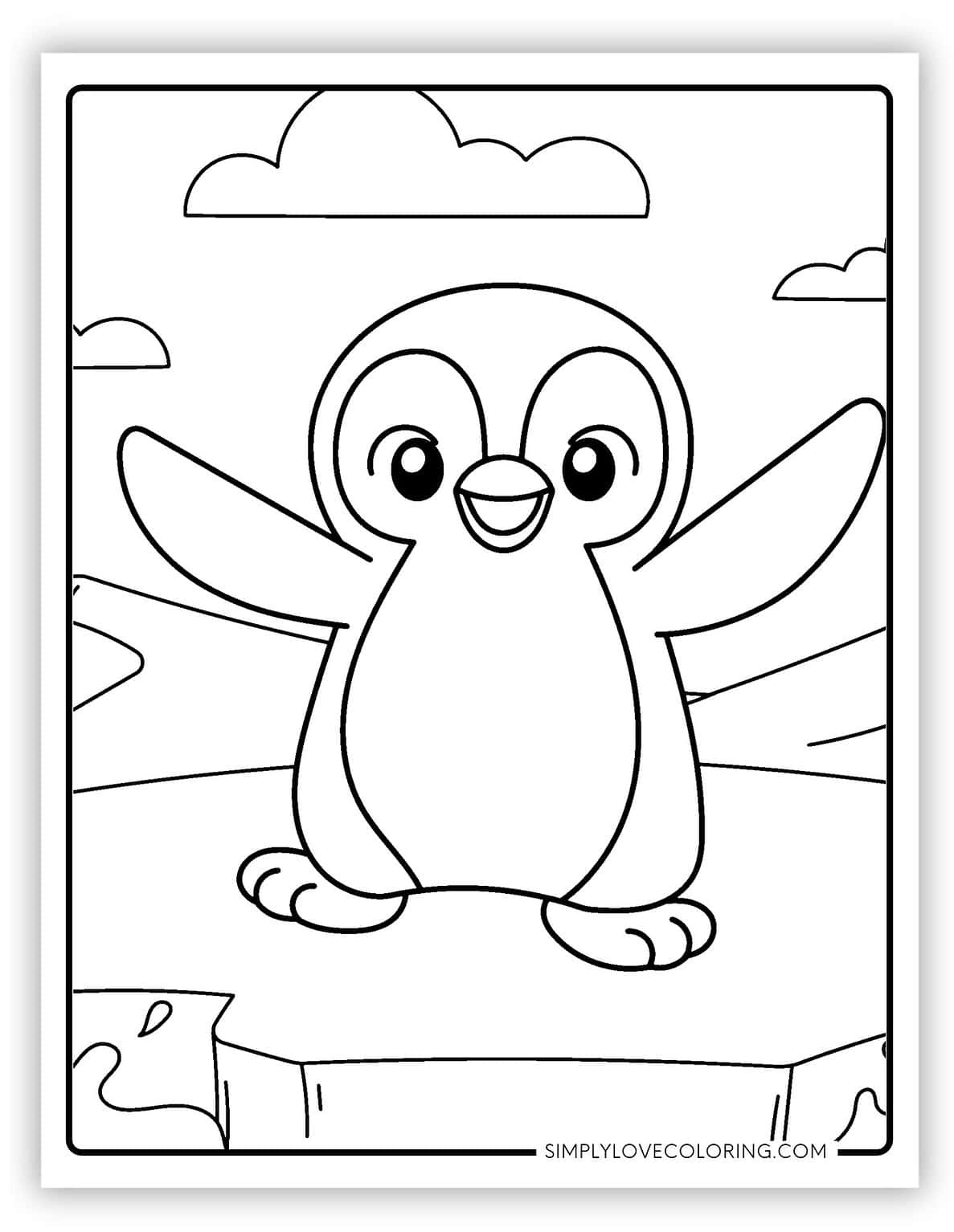 35 Penguin Coloring Pages (Free PDF Printables) - Simply Love Coloring