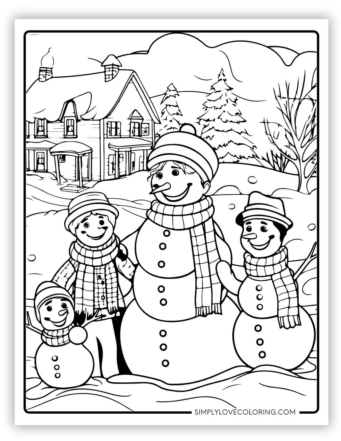 29 Winter Coloring Pages (Free PDF Printables) - Simply Love Coloring