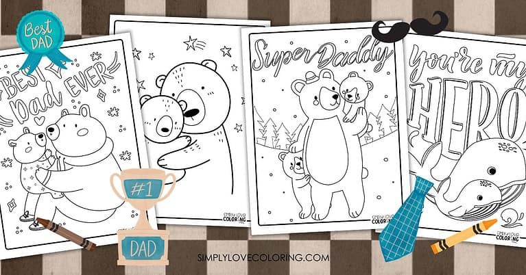 45 Father's Day Coloring Pages (Free PDF Printables) - Simply Love Coloring
