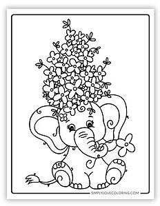 35 Elephant Coloring Pages (Free PDF Printables) - Simply Love Coloring
