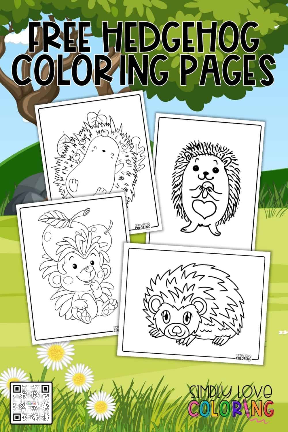 Hedgehog Coloring Pages (16 Free PDF Printables) - Simply Love Coloring