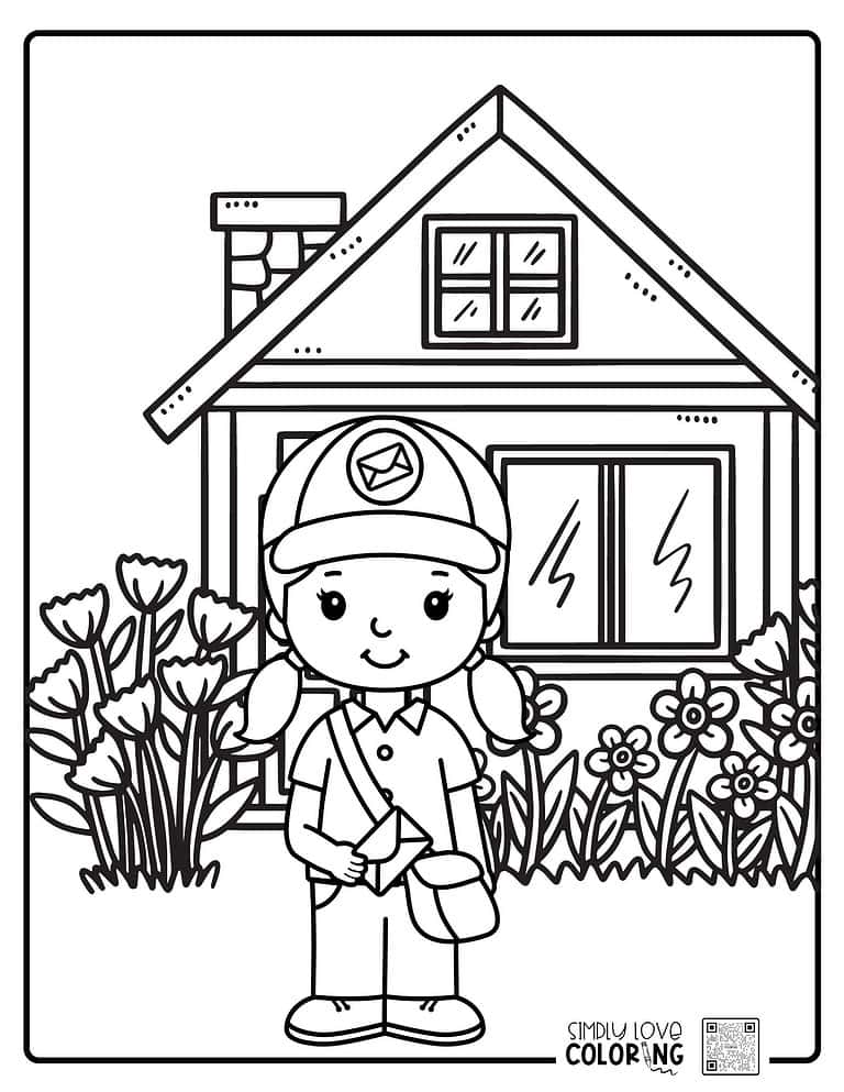 27 Mail Carrier Coloring Pages (Free PDF Printables) Simply Love Coloring