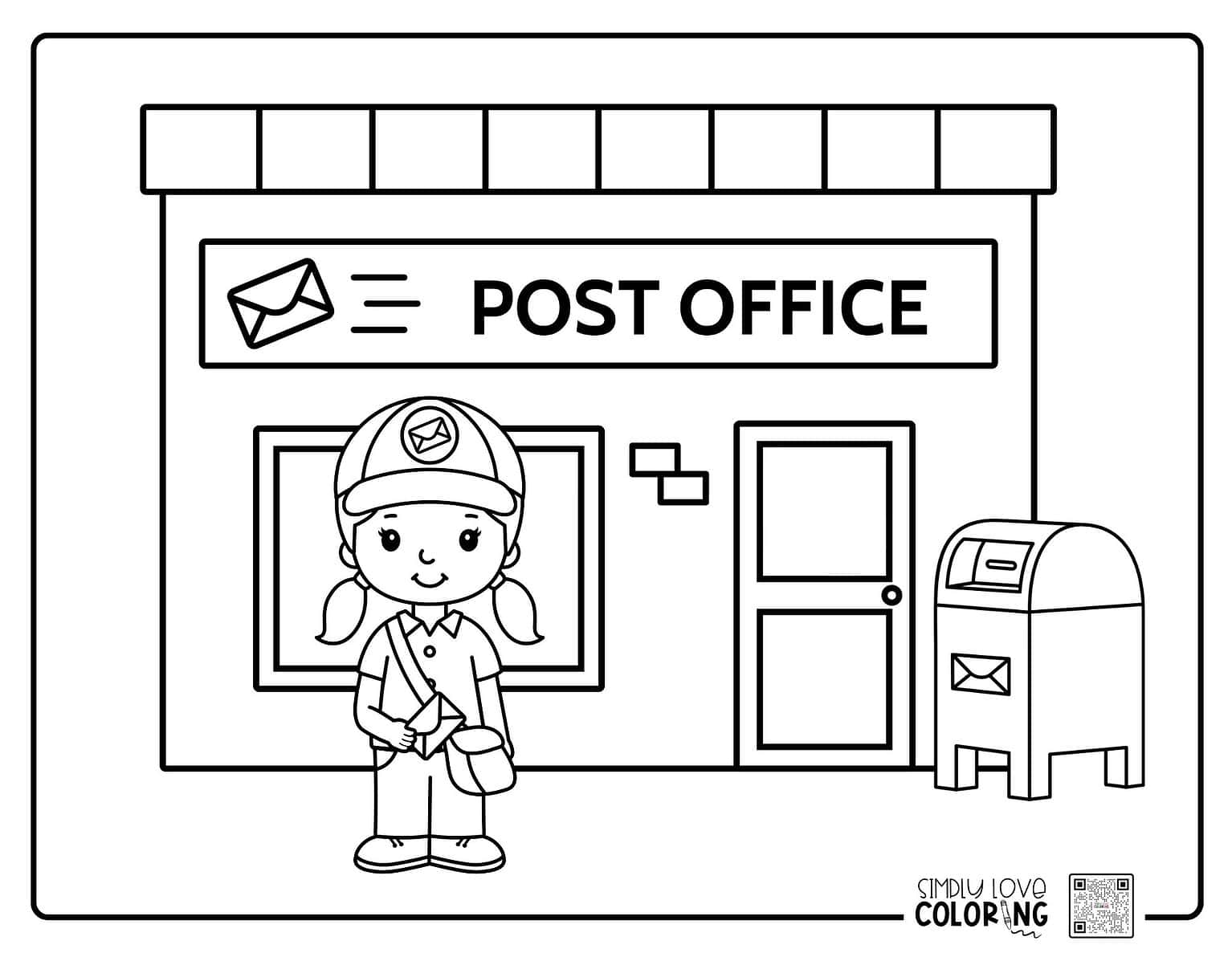 27 Mail Carrier Coloring Pages (Free PDF Printables) - Simply Love Coloring