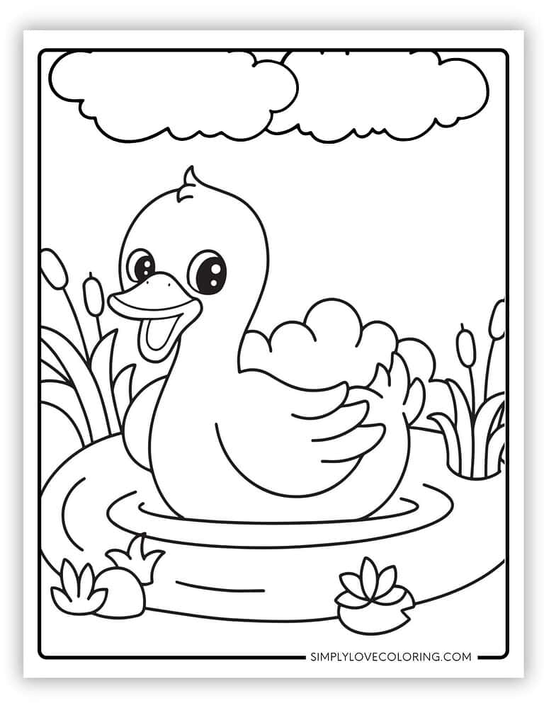 21 Duck Coloring Pages (Free PDF Printables) - Simply Love Coloring