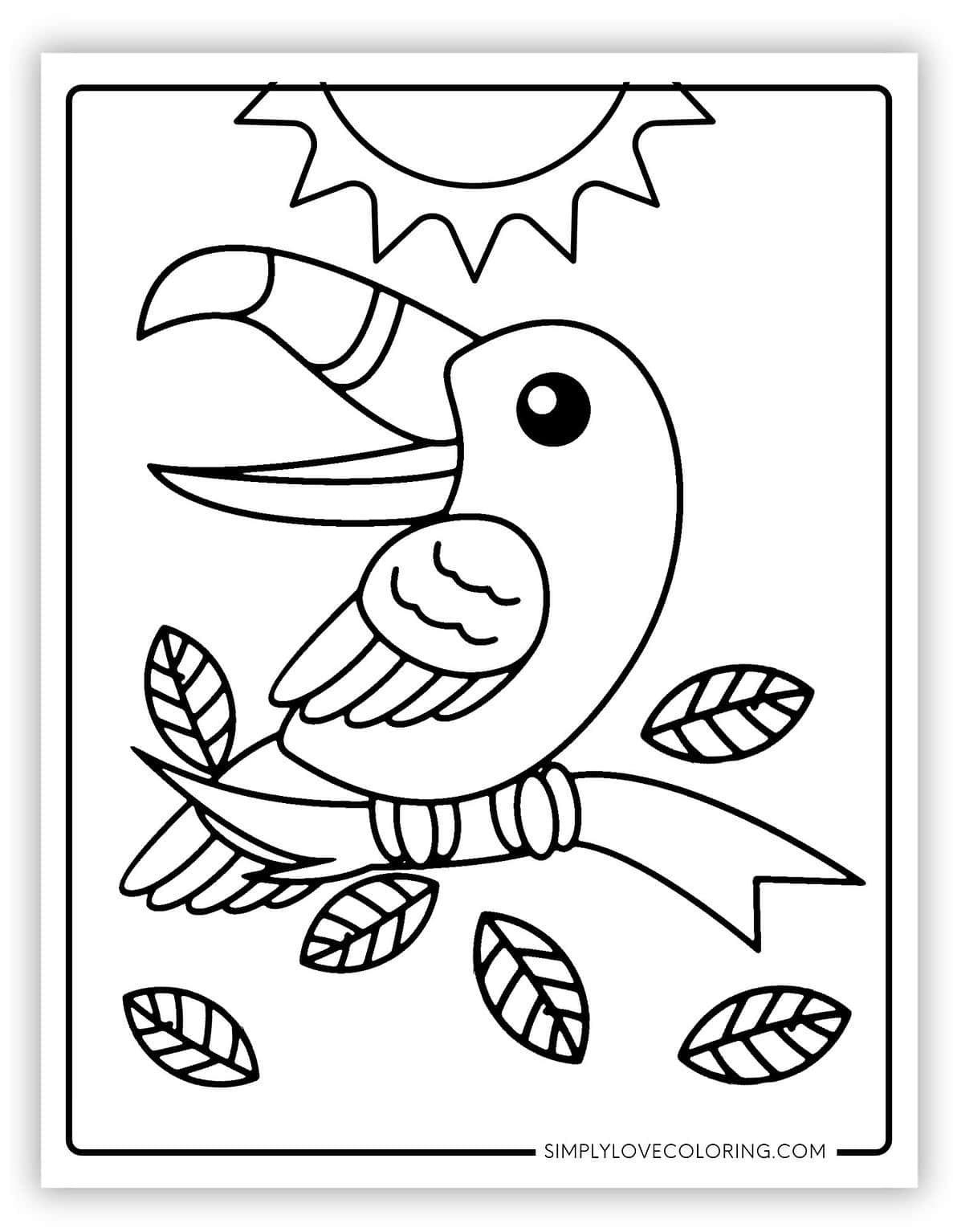 Toucan Coloring Pages (Free PDF Printables) - Simply Love Coloring