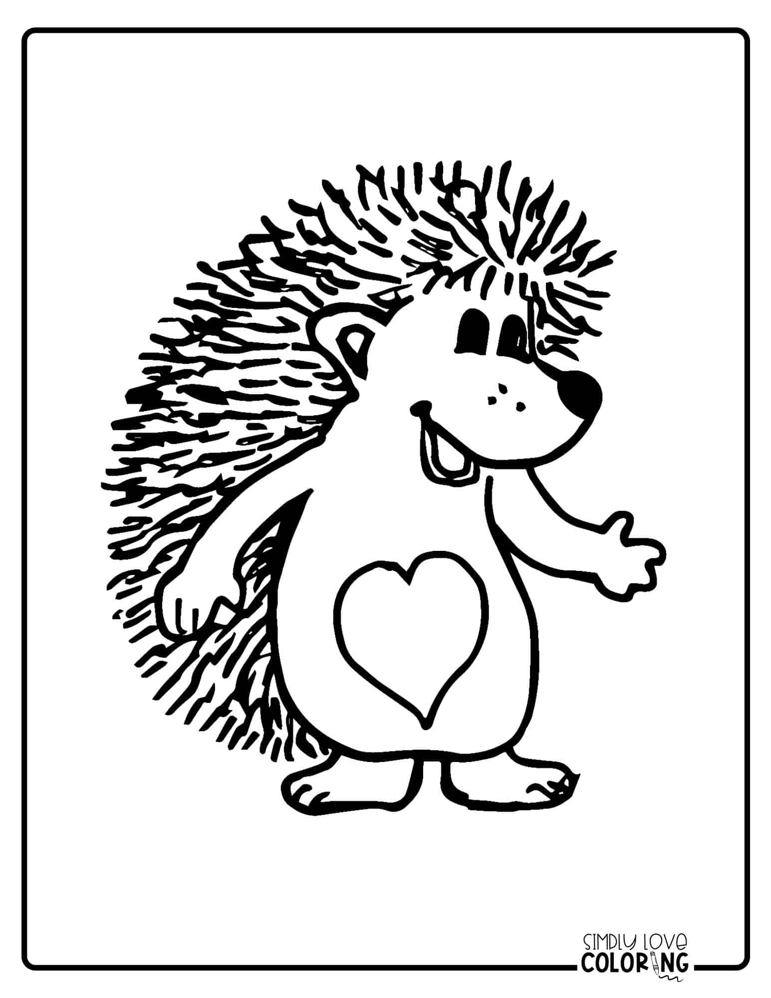 Hedgehog Coloring Pages (Free PDF Printables) - Simply Love Coloring