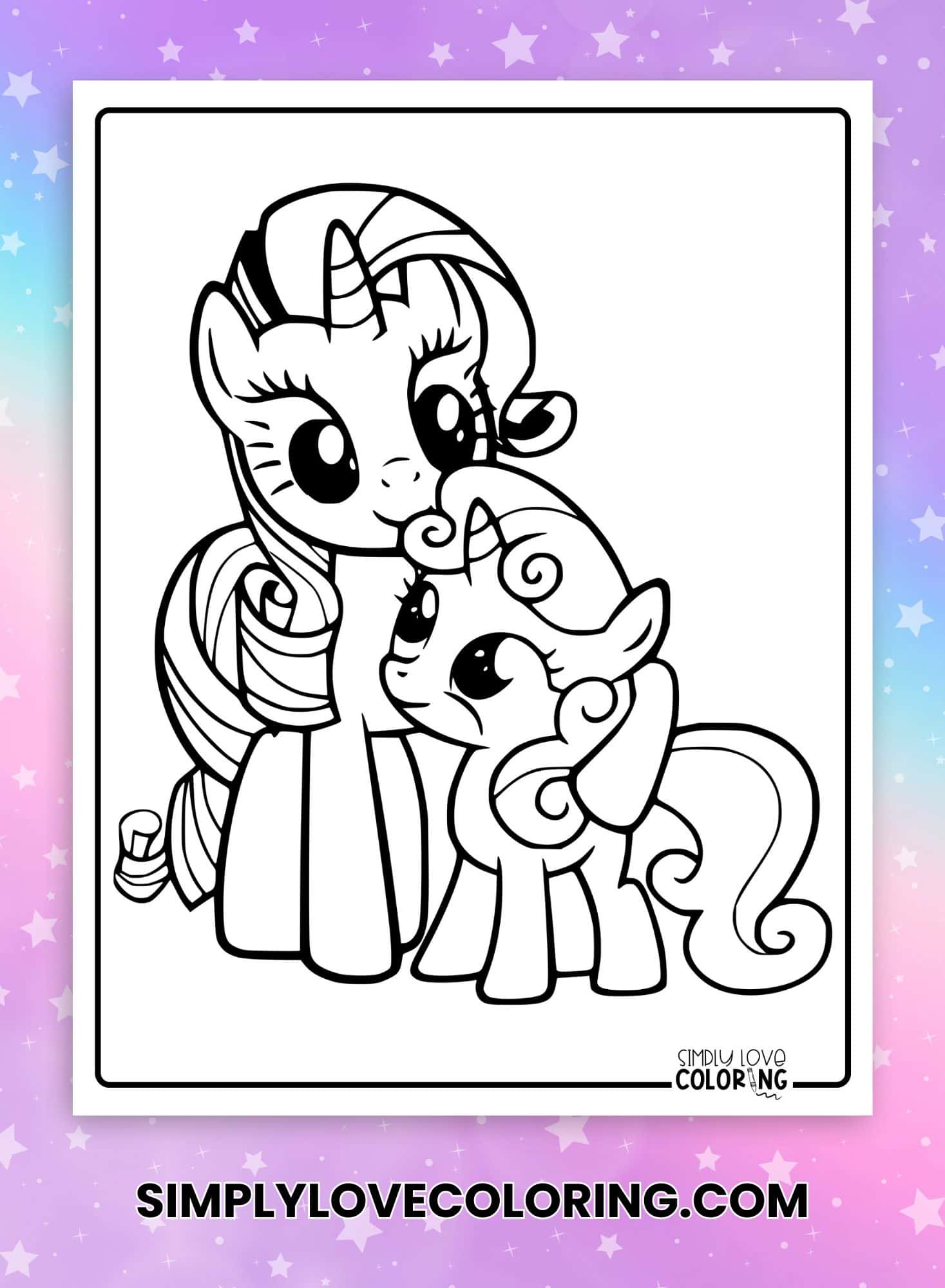 88 My Little Pony Coloring Pages (Free PDF Printables) - Simply Love ...