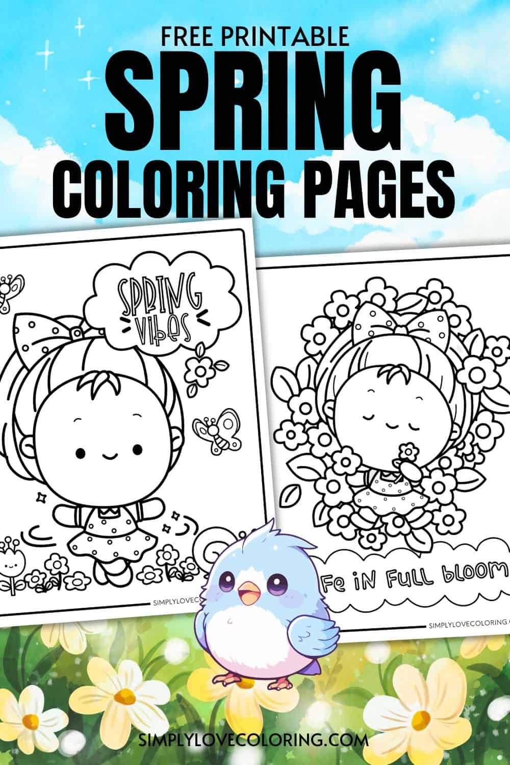 73 Spring Coloring Pages (Free PDF Printables) - Simply Love Coloring