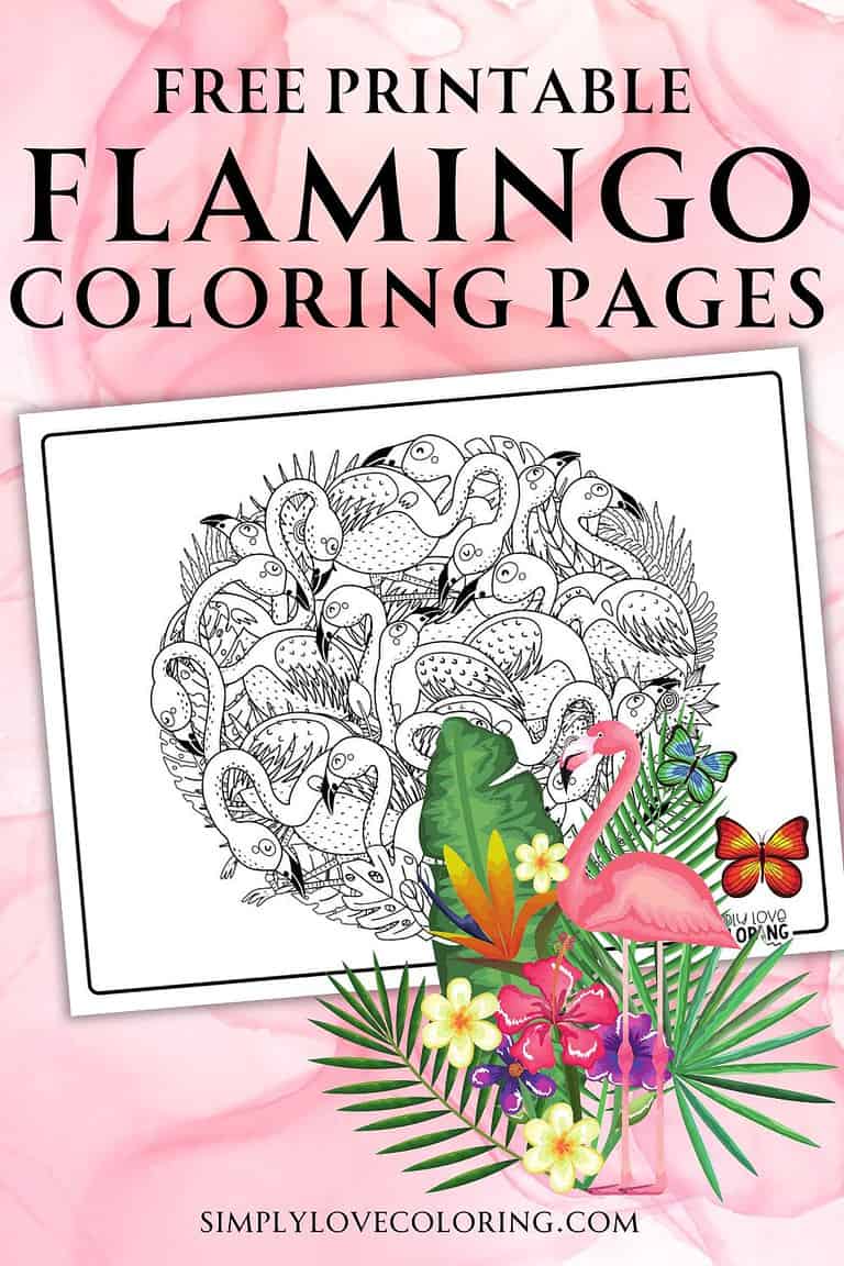 Flamingo Coloring Pages (Free PDF Printables) - Simply Love Coloring