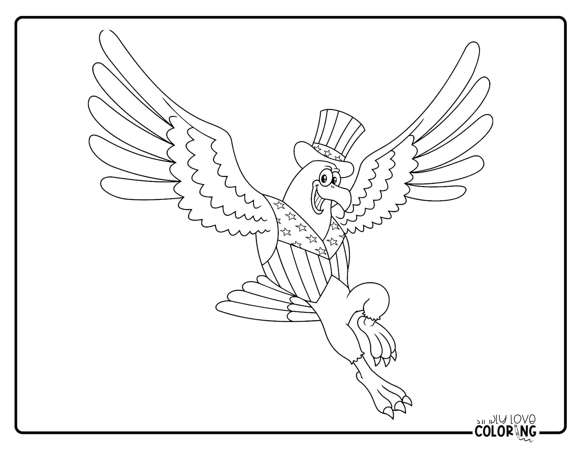 Eagle Coloring Pages (Free PDF Printables) - Simply Love Coloring
