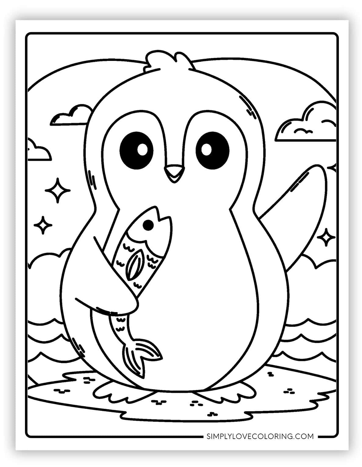 35 Penguin Coloring Pages (Free PDF Printables) - Simply Love Coloring